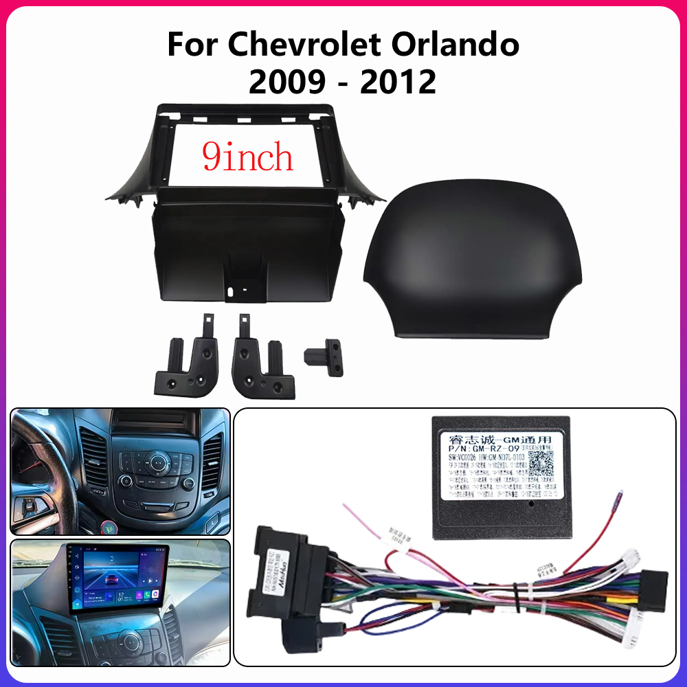 Car Accessories Dashboard - สําหรับ Chevrolet Orlando 2009-2012 9 นิ้ววิทยุ