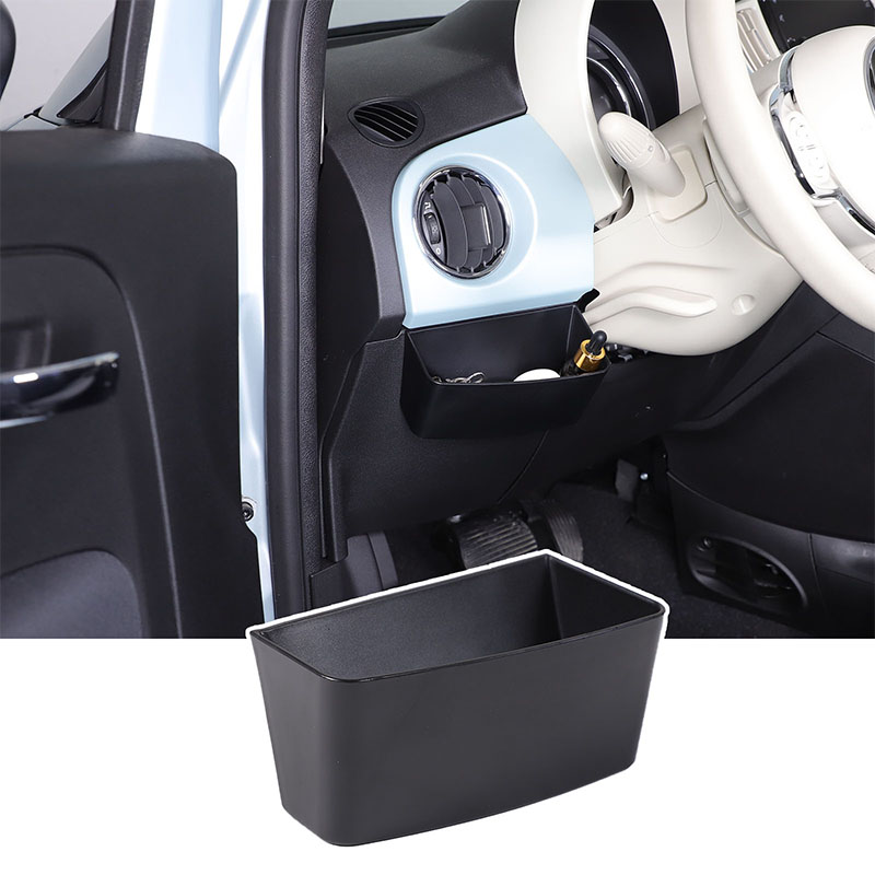 Car Accessories Dashboard - กล่องเก็บของอเนกประสงค์สำหรับรถยนต์ Fiat 500 ปี 2010-2026 วางบนคอนโซลหน้ารถ