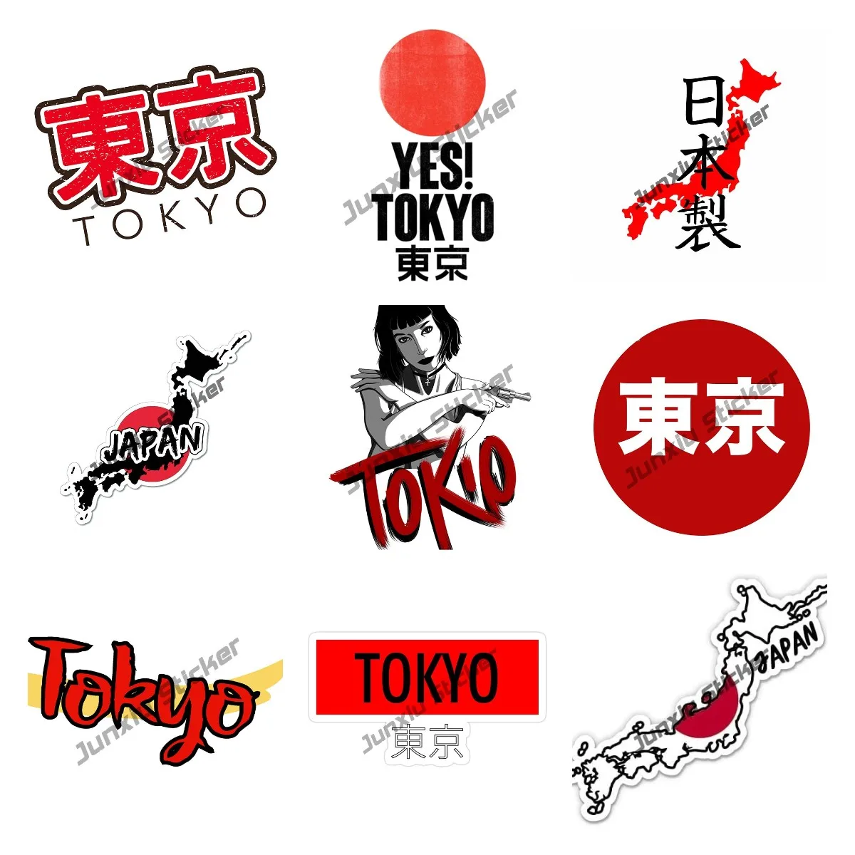 Car Accessories In Tokyo - สติกเกอร์รถความคิดสร้างสรรค์ Made In Japan สติกเกอร์ประเทศญี่ปุ่นสติกเกอร์รถ Graffiti
