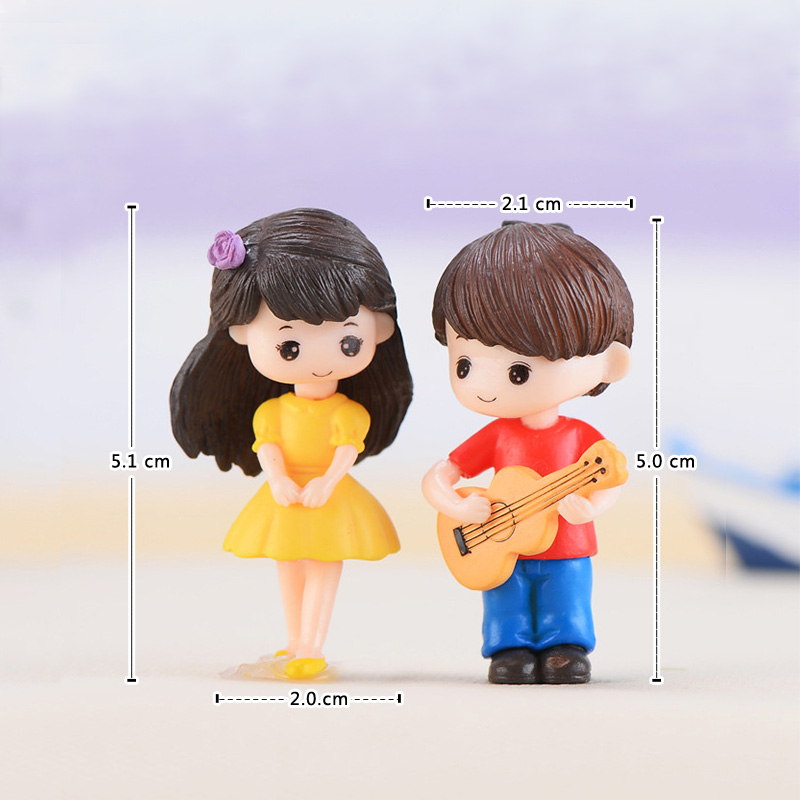 ตุ๊กตาคู่รักกีตาร์จิ๋ว ชายหญิง - Car Accessories Xmas บทวิจารณ์และราคา