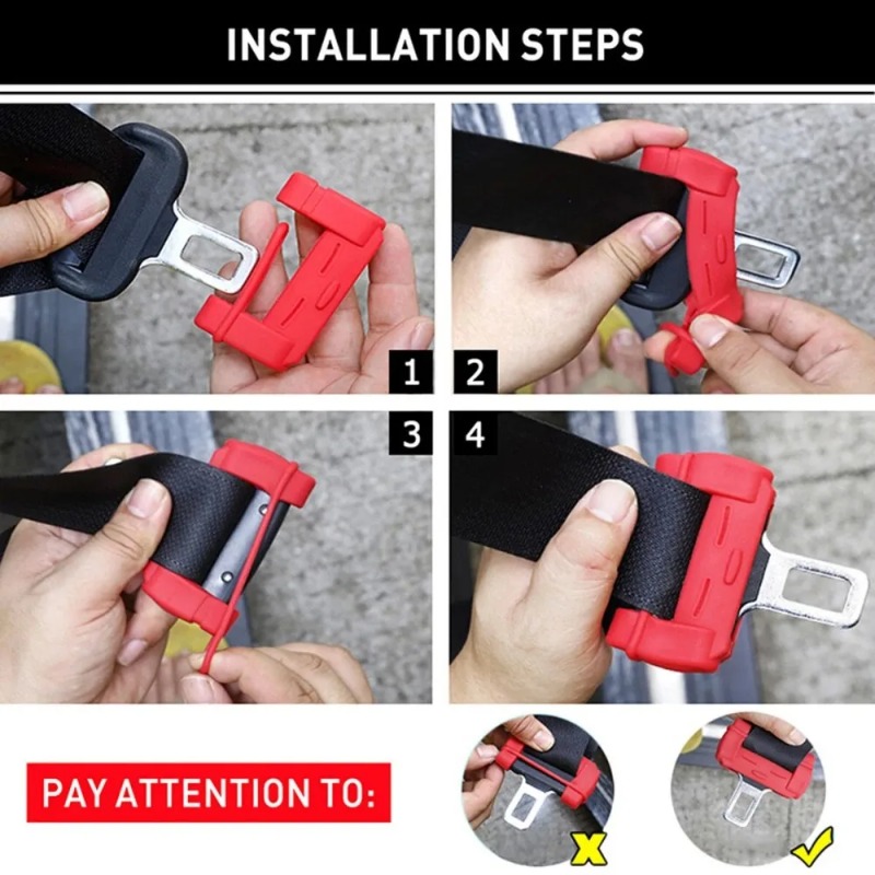 คลิปหนีบเข็มขัดนิรภัยรถยนต์ 2  - Car Accessories For Inside บทวิจารณ์และราคา