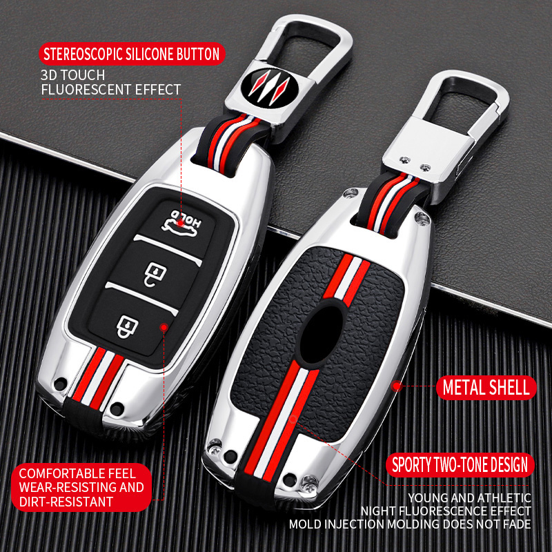 หุ้มกุญแจรถโลหะเปลือกเคสสำหรับ - Car Accessories Xmas บทวิจารณ์และราคา