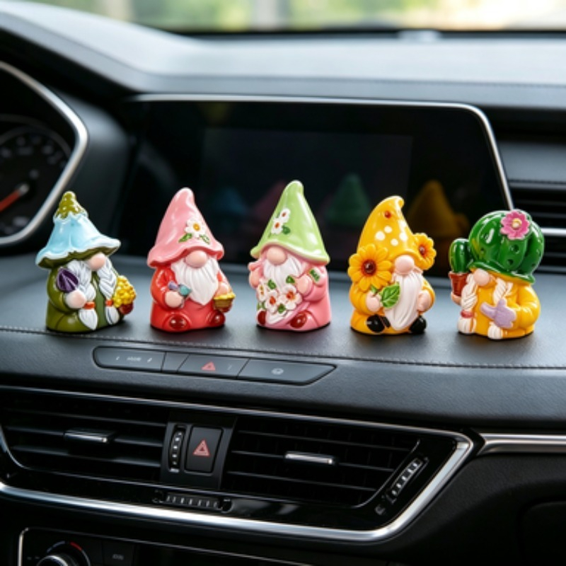 ตุ๊กตาโนมขนาดเล็ก 6 ชิ้น งานฝี - Car Accessories Xmas บทวิจารณ์และราคา